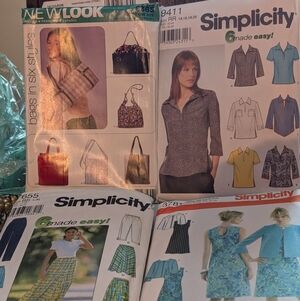 Simplicity 6 -20 Womens Sewing Pattern & Bag Pattern - 4 Pc.